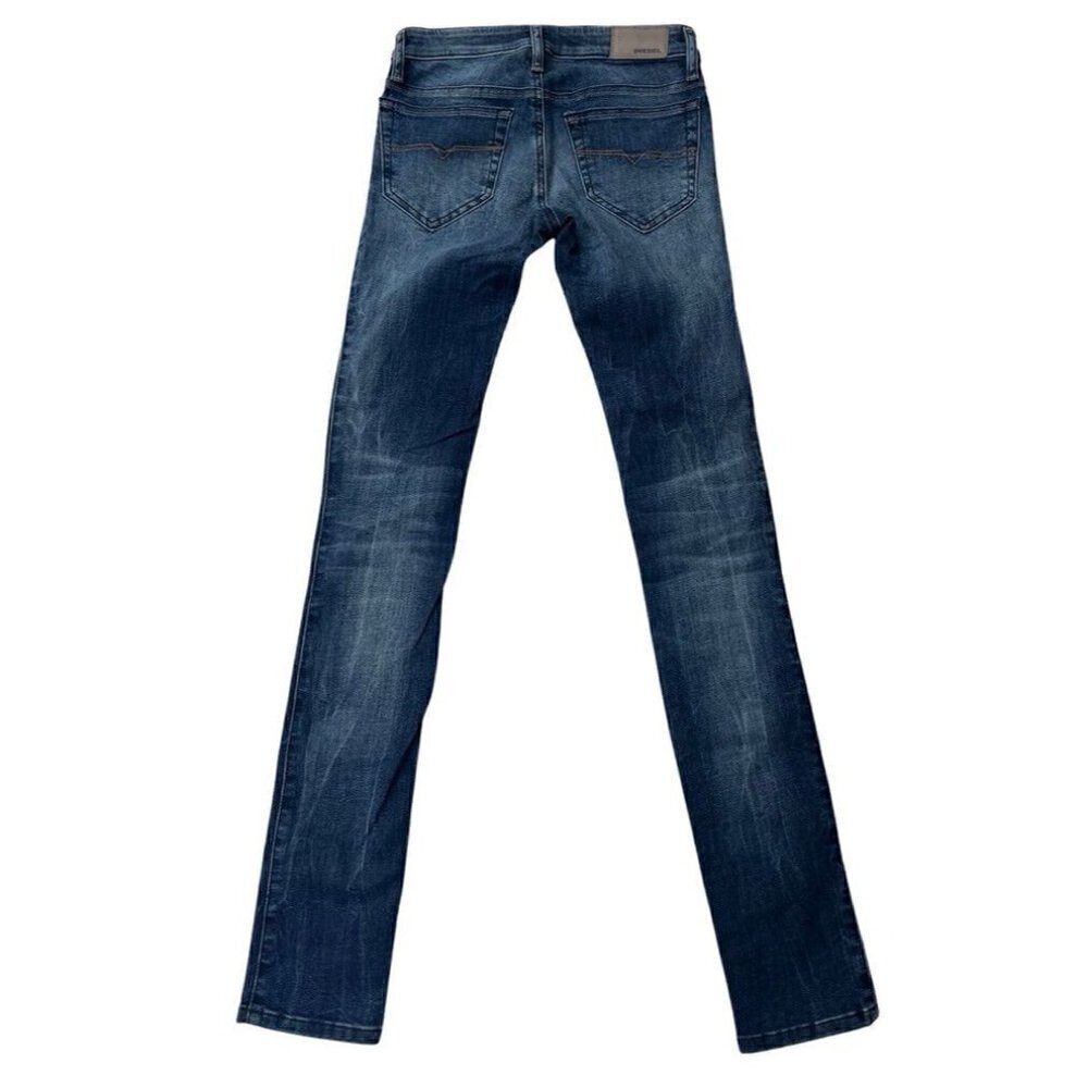 Diesel Womens Skinzee Low Super Slim Skinny Low Waist jeans Size W26 L32 $198 - Picture 9 of 13